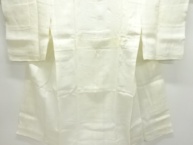 JAPANESE KIMONO / ANTIQUE JUBAN / FLORAL PLANTS